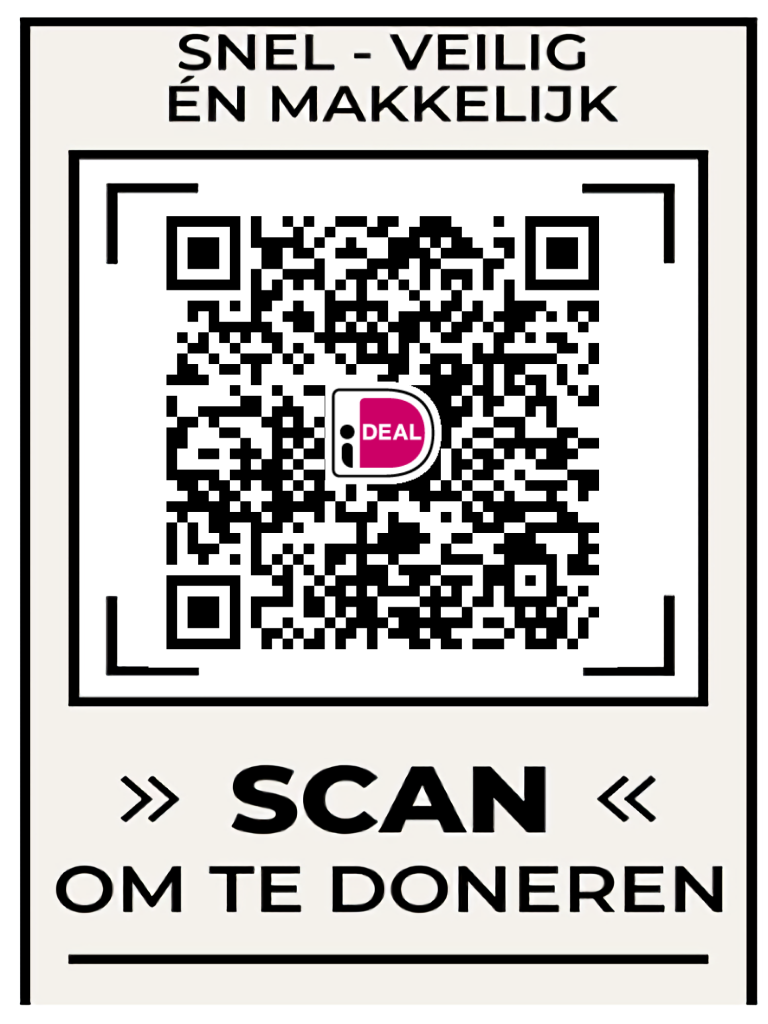 QR code voor donatie via RABO rekening